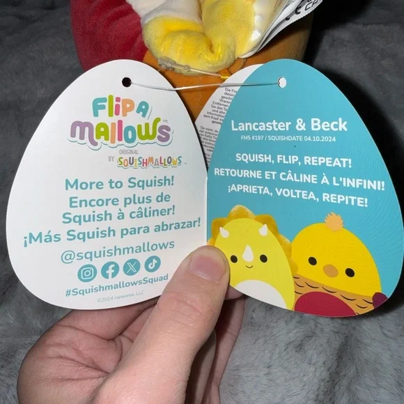 BNWT: 5” Lancaster & Beck Flip-A-Mallow Squishmallow - Picture 7 of 12